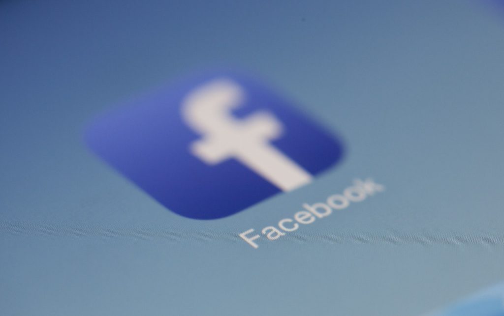 Slightly blurred facebook icon